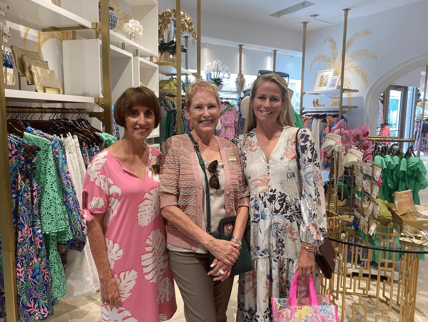 three ladies at a Good for Gather shopping event